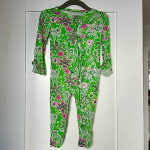 Gigi and max ruffle zip girls pajamas, 12M